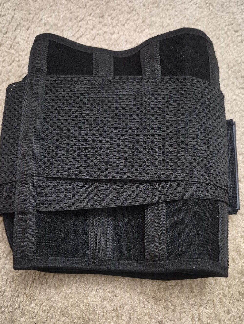 Black Waist Trainer Belt, Size Small